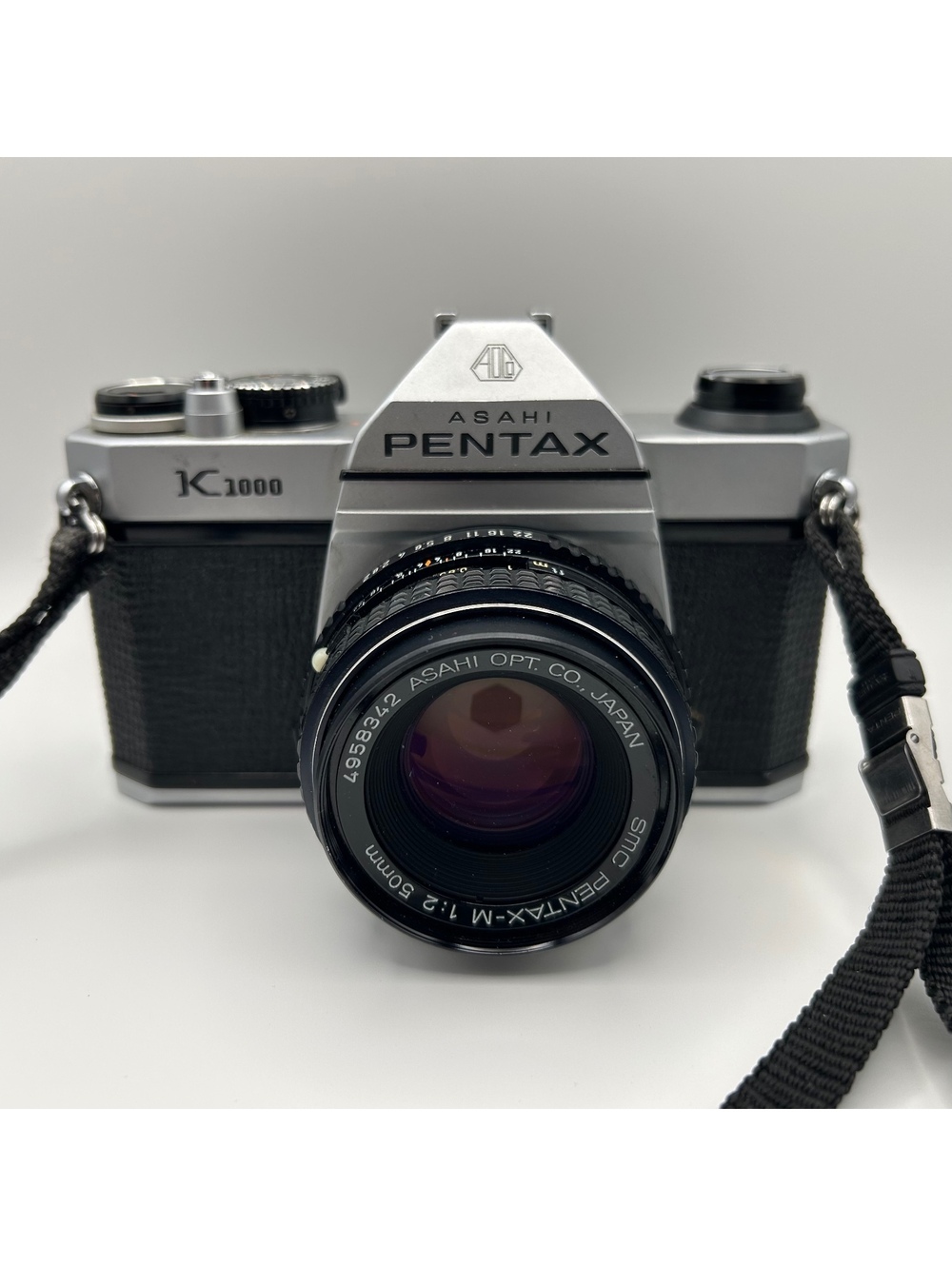 Pentax K1000 35mm SLR Camera w/ SMC Pentax 50mm f/2 Prime Lens - Tested Working
